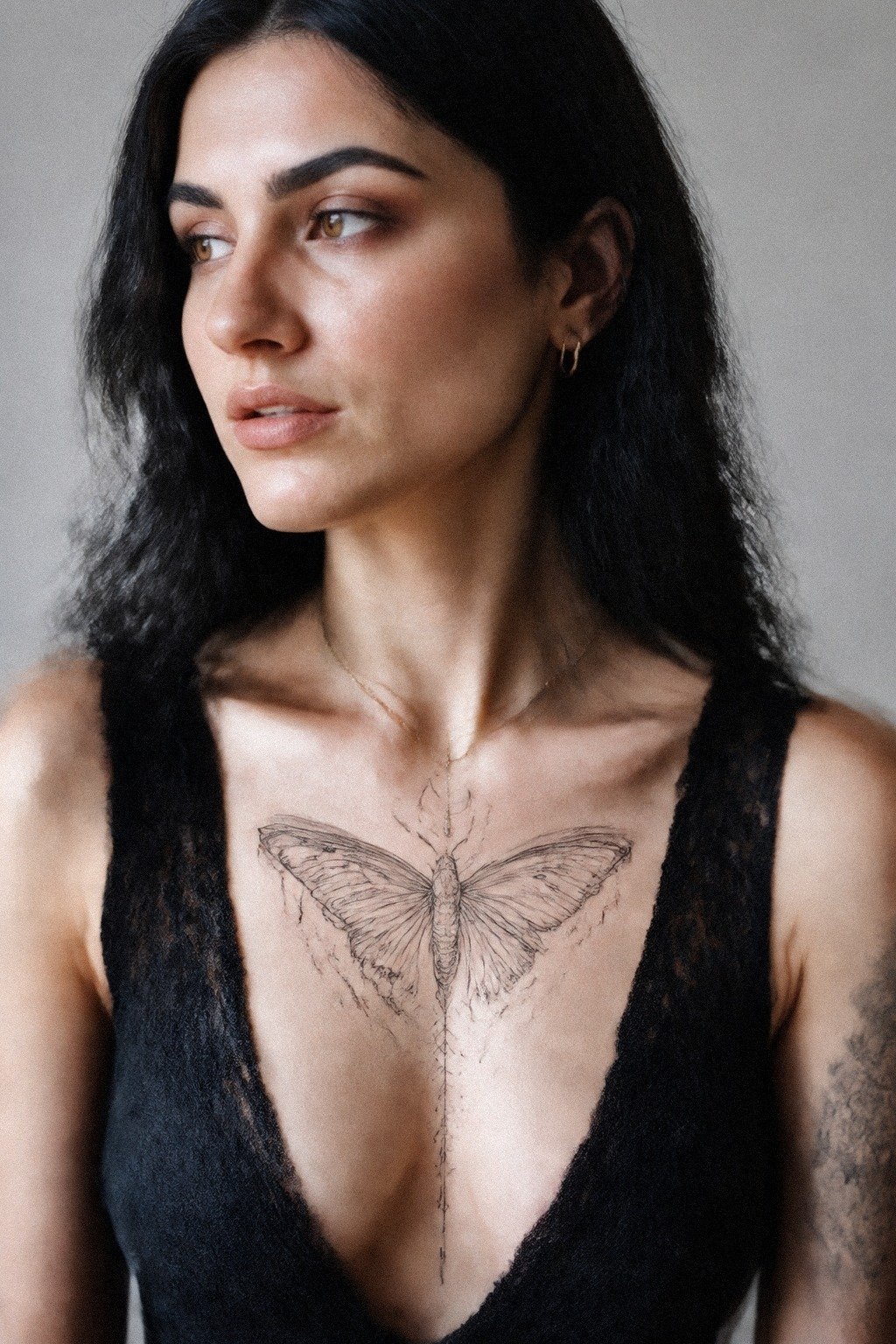 Pick A Whimsigoth Moth Sternum Tattoo