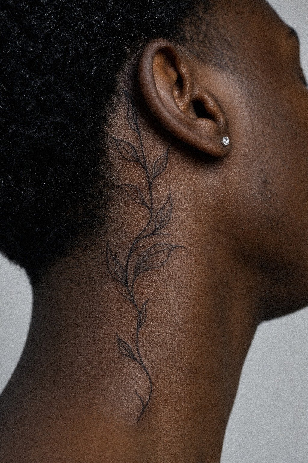 Try Small Fine Line Ink Behind The Ear