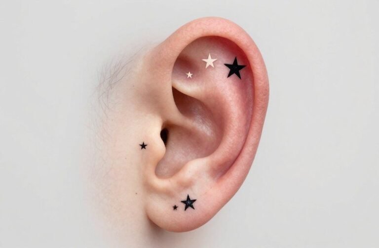Stars Behind Ear Tattoo Meaning: Symbolism & Style Guide
