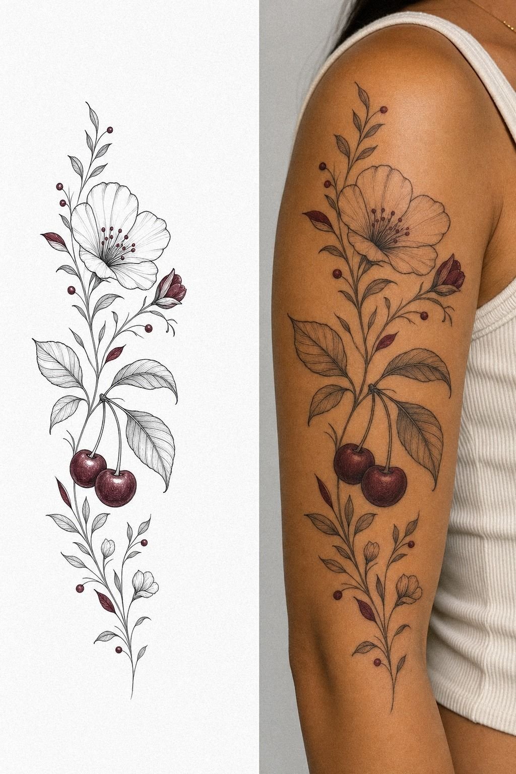 I Asked For Black Cherry Ink Accents