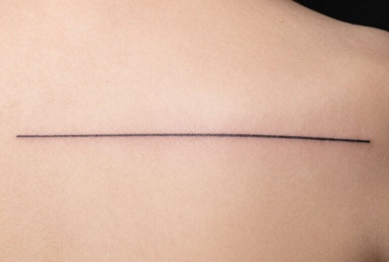 Straight Line Tattoo Meaning: Symbolism, Styles & Why People Get It