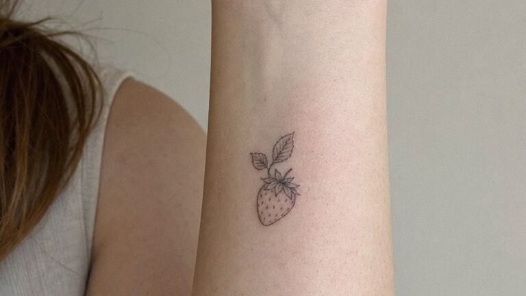 15 Strawberry Tattoo Ideas That Stay Sweet Without Turning to Soup