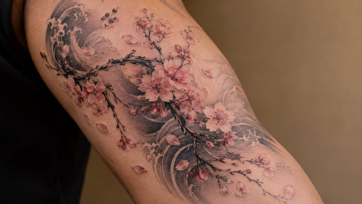 Cherry Blossom Tattoo: Beauty, Impermanence and Japanese-Inspired Ink - Japanese-inspired cherry blossom tattoos