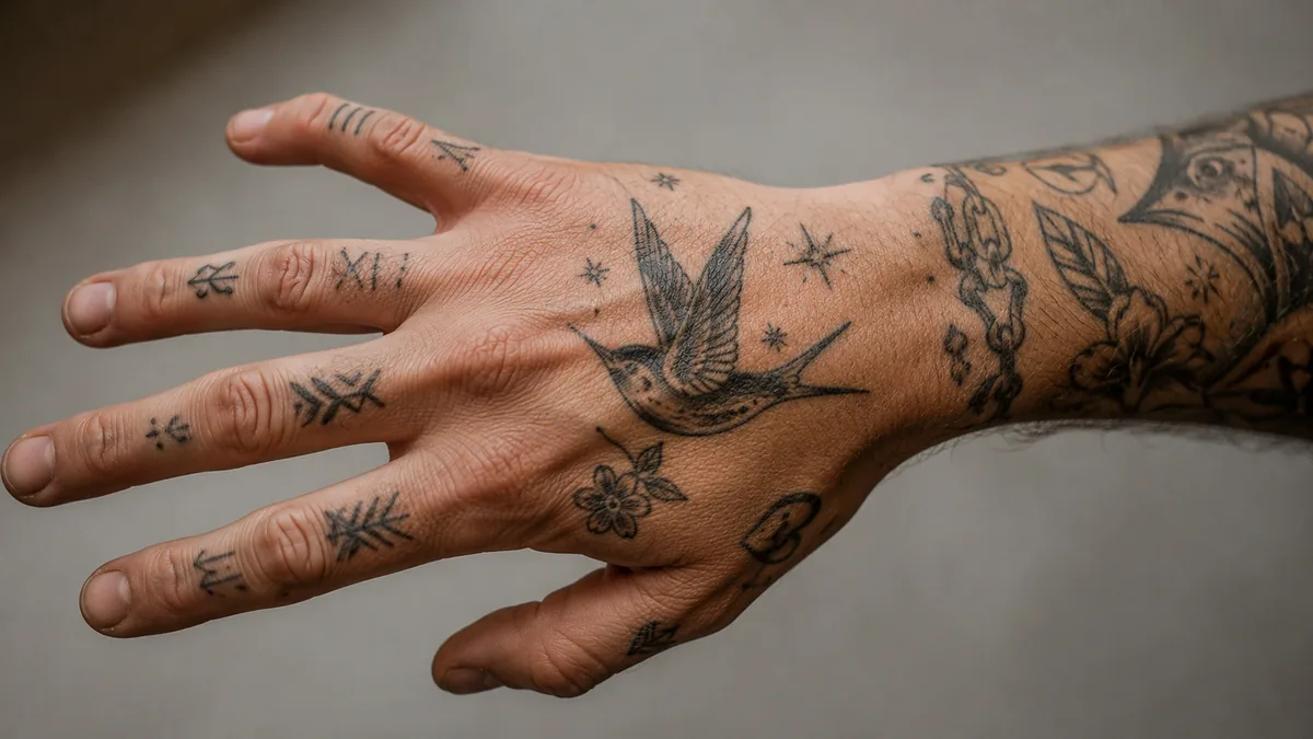 Hand Tattoos:, Pain, Fading and Styles That Last - Hand tattoos by zone