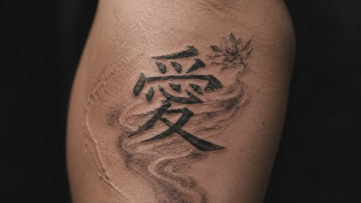 Gaara Tattoo : The Kanji 愛 for Love, Pain and Redemption - What the kanji 愛 actually means