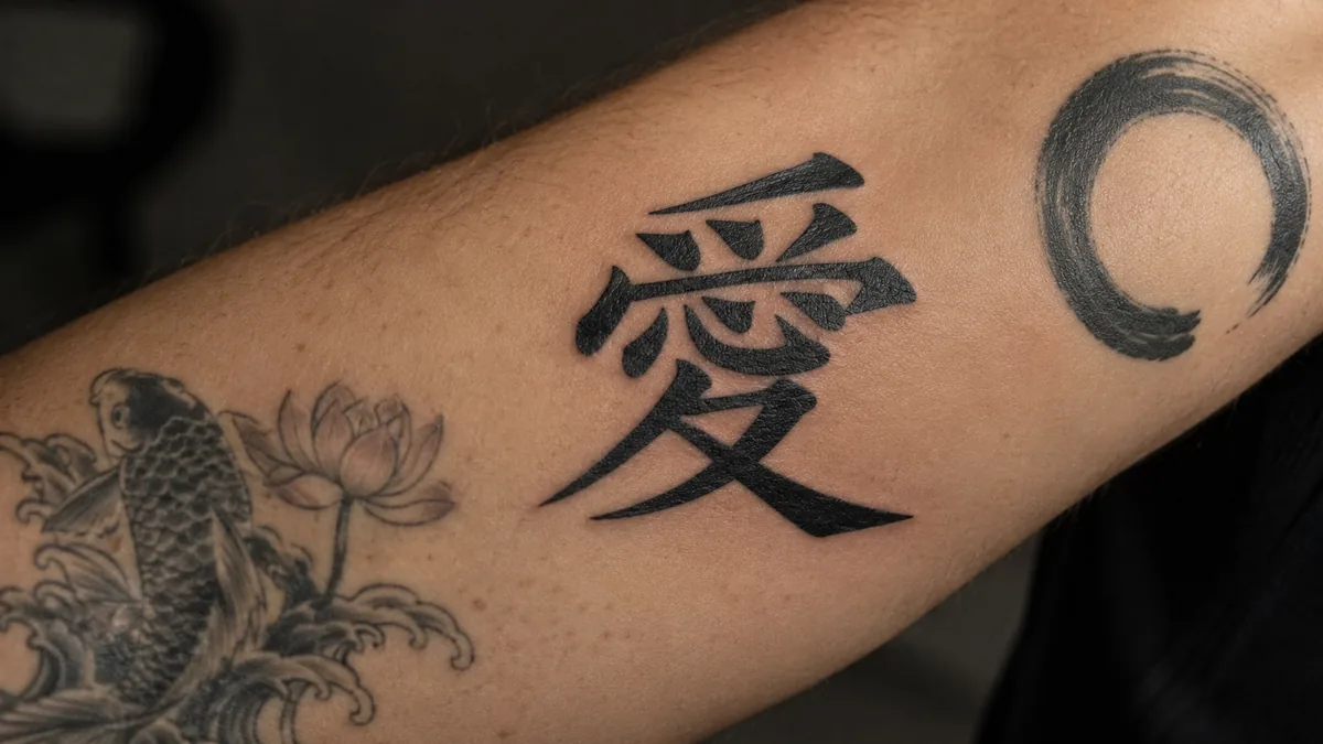 Gaara Tattoo : The Kanji 愛 for Love, Pain and Redemption - How a Gaara tattoo compares to other Japanese meaning pieces