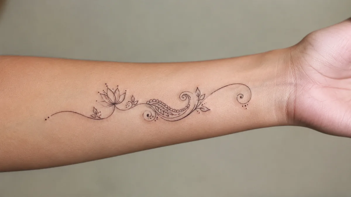 How to Make Minimal Mehendi Designs Heal Clean and Stay Crisp tattoo - The One-Line Start Rule