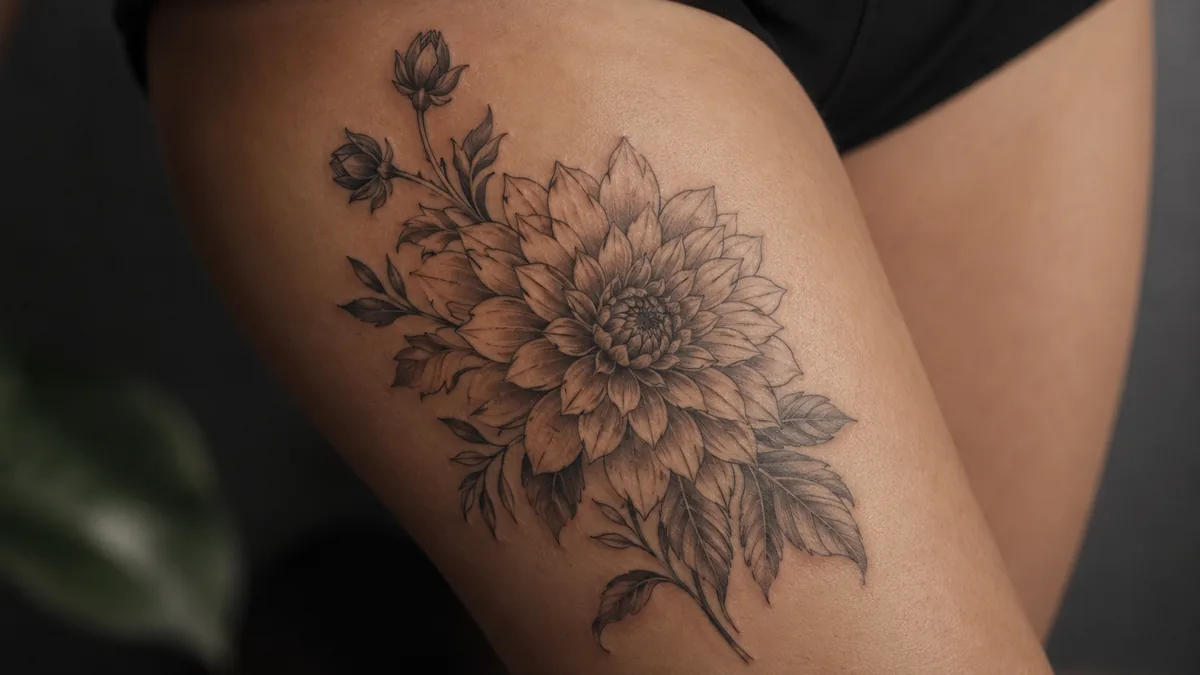 Dahlia Tattoo - Core Symbolism of the Dahlia Tattoo