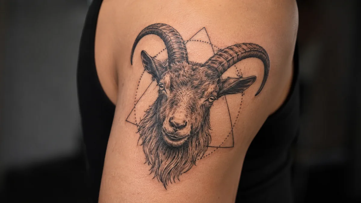 Goat Tattoo - Placement, Pain, and Longevity