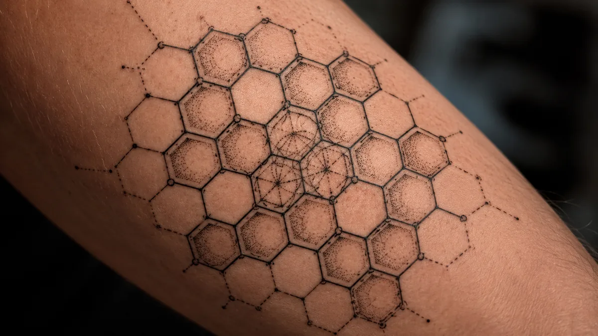 Honeycomb Tattoo - Natural Order and Sacred Geometry
