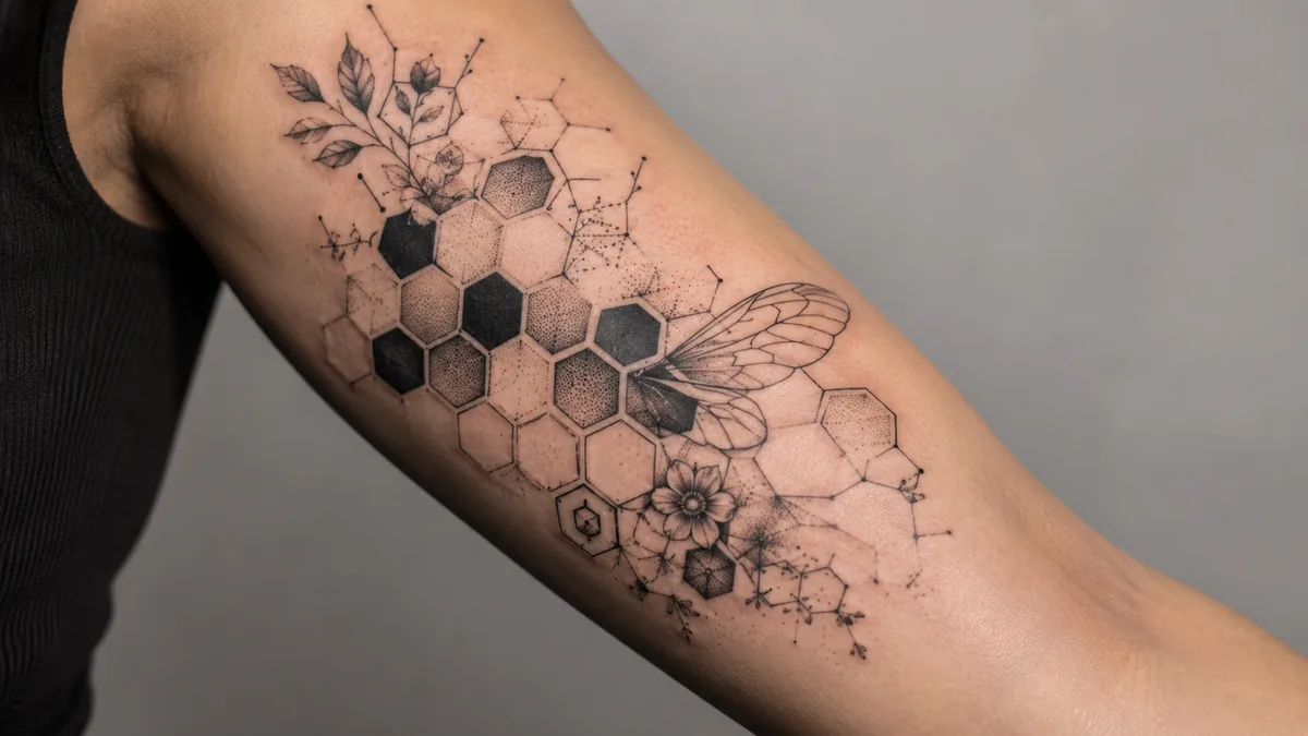 Honeycomb Tattoo - Design Variations and Style Options