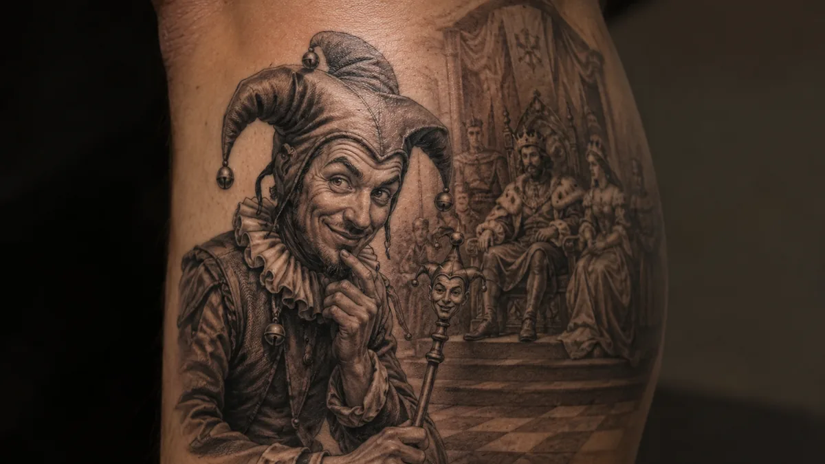 Jester Tattoo - Historical Roots: The Court Jester's Real Role
