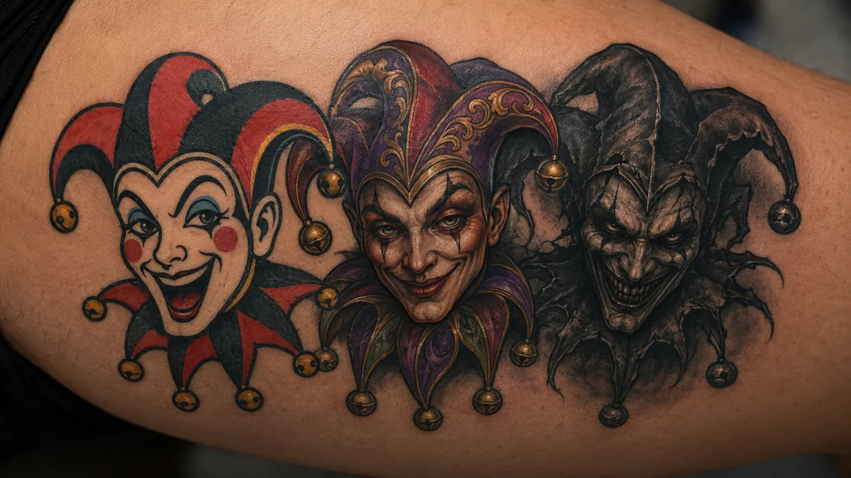 Jester Tattoo - Design Variations: From Traditional to Neo-Trad to Dark