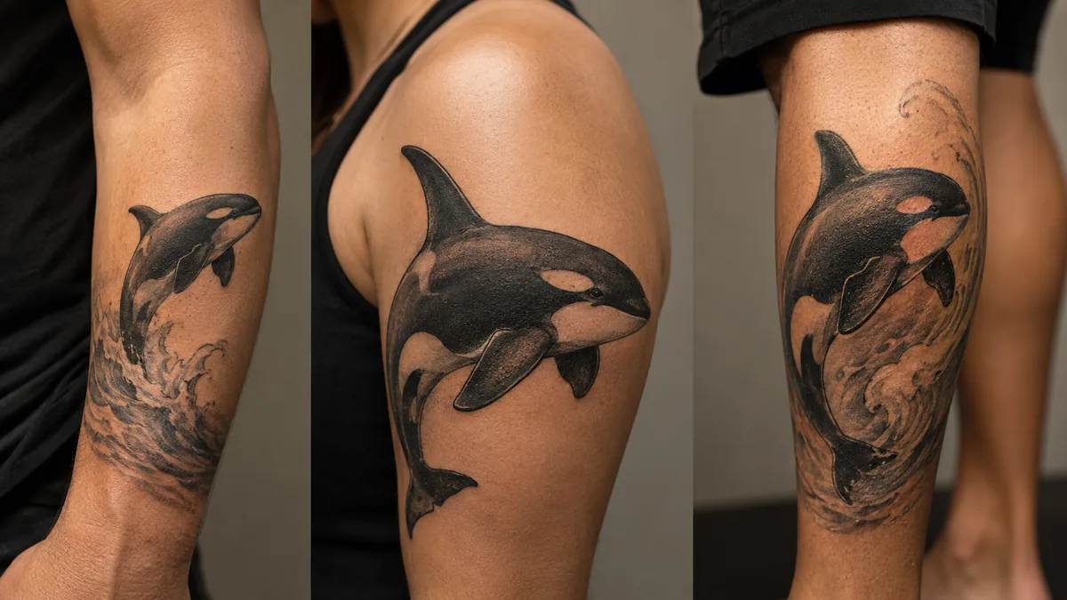 Killer Whale Tattoo - Best Placement and How It Ages