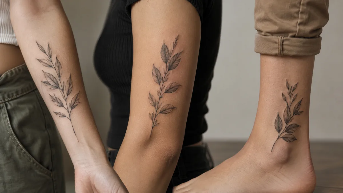 Leaf Tattoo - Best Placements and How They Age