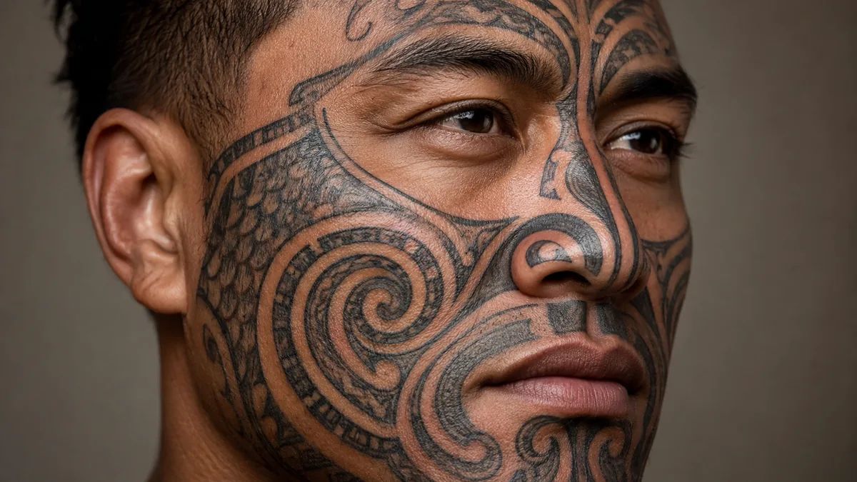 Maori Face Tattoo - The Core Symbols and Their Meanings