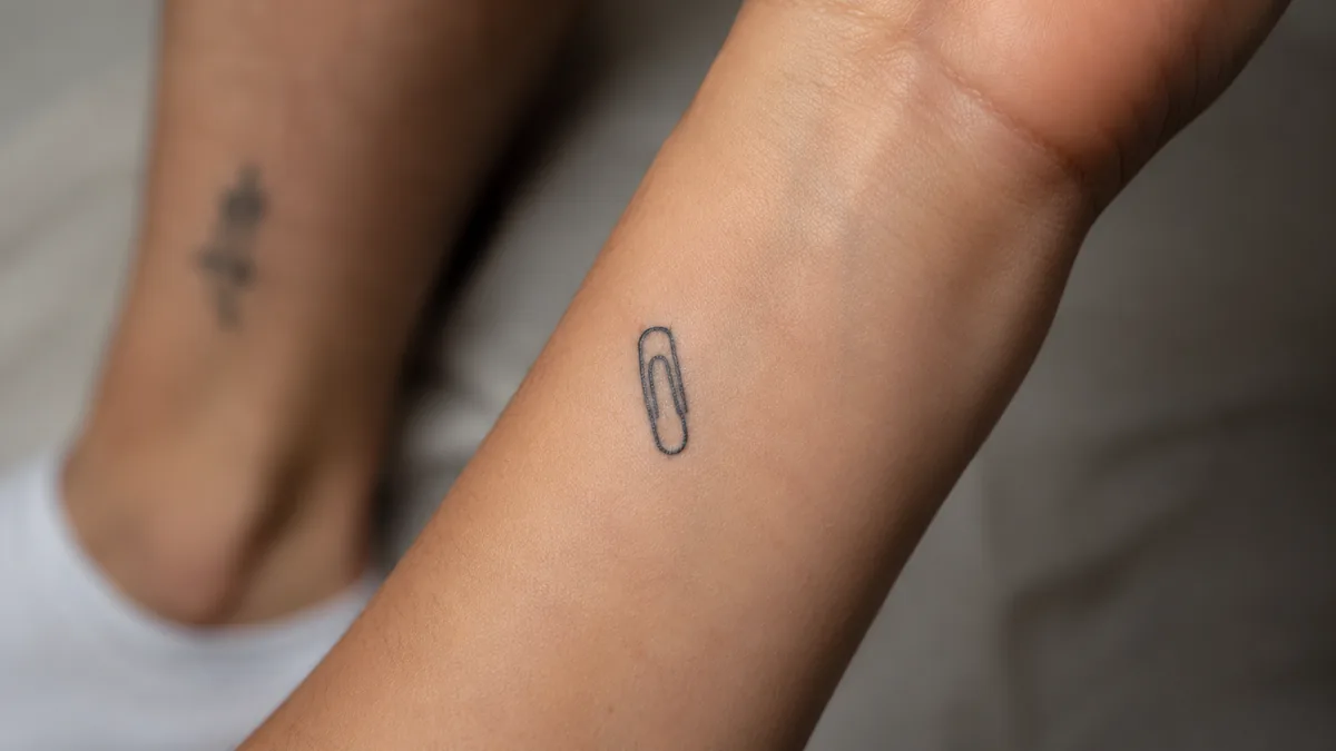 Paperclip Tattoo - Best Placements and How It Ages