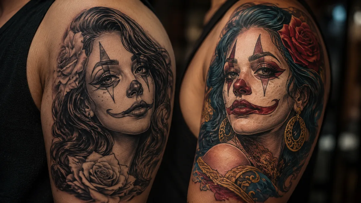 Payasa Tattoo - Style Variations: Black and Grey vs. Color