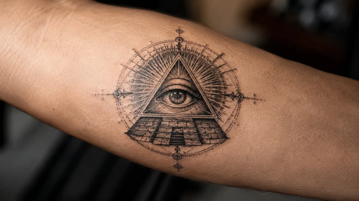 Pyramid Eye Tattoo - Where This Symbol Comes From