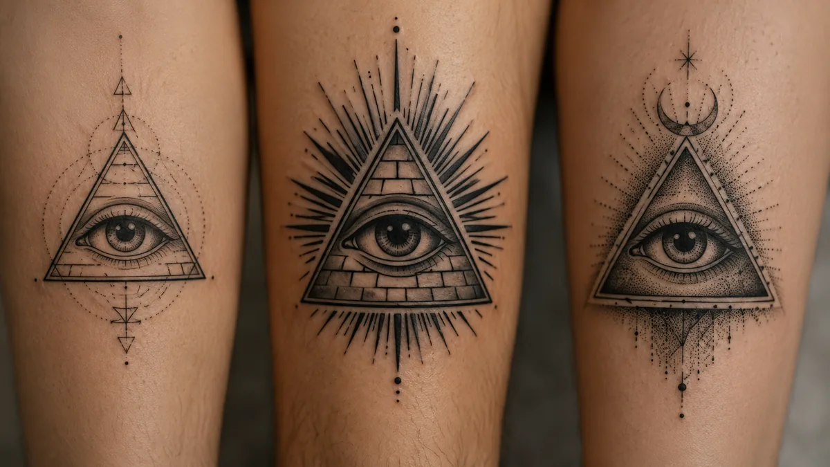 Pyramid Eye Tattoo - Popular Design Variations and Styles