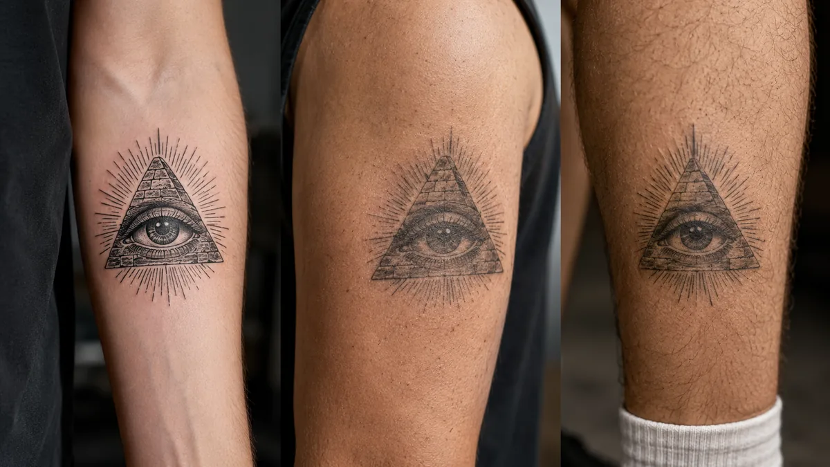 Pyramid Eye Tattoo - Best Placements and How It Ages