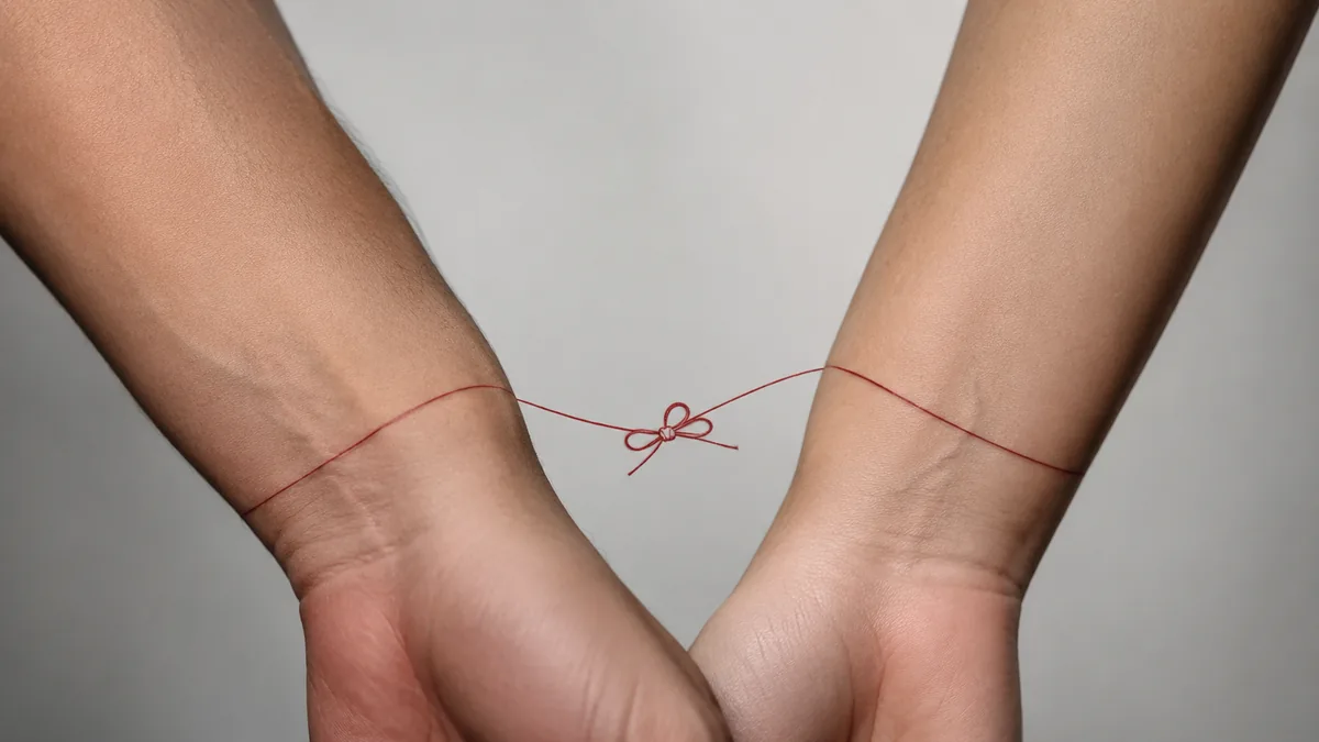 Red String Tattoo - The Core Meaning: Fate and Connection