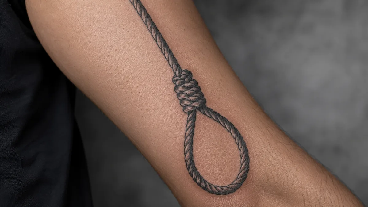 Rope Tattoo - The Noose Variation: What It Actually Means