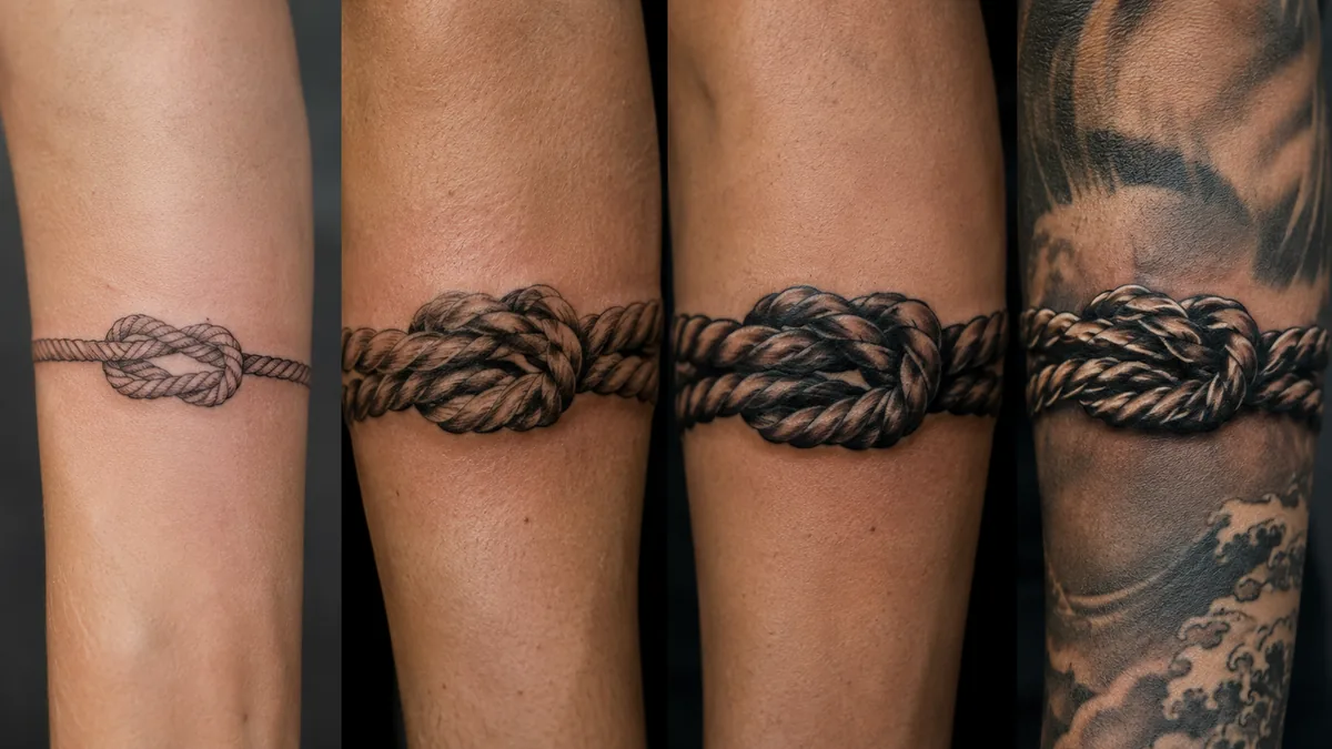 Rope Tattoo - Style Variations and How They Read on Skin