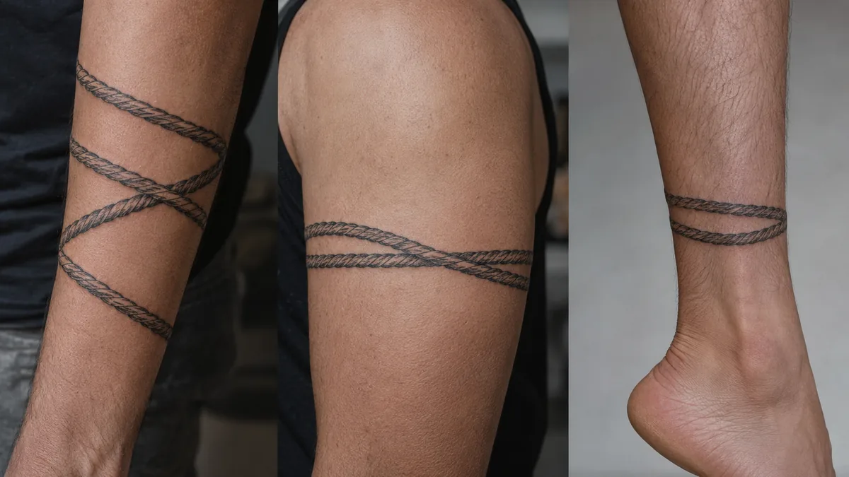 Rope Tattoo - Best Placements and How the Tattoo Ages