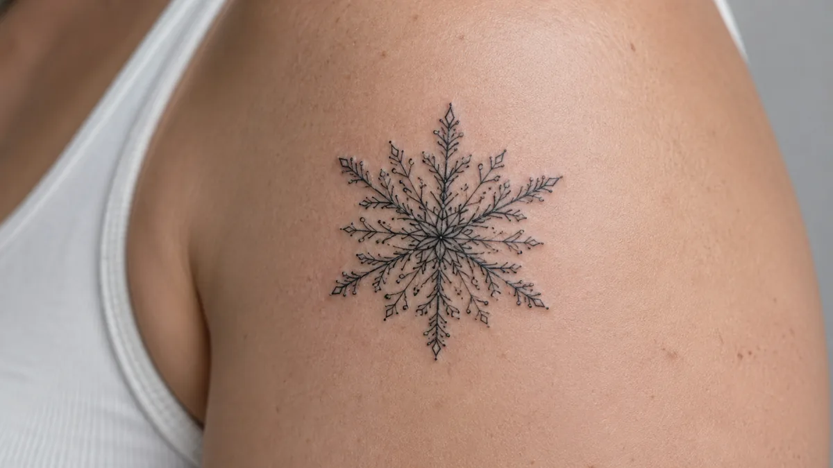 Snowflake Tattoo - Core Meaning: Individuality and Uniqueness