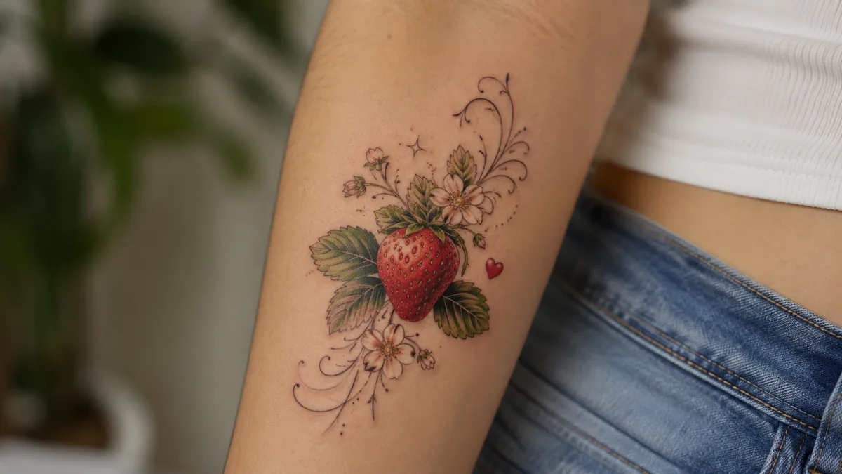 Strawberry Tattoo - Who Gets It and How to Make It Yours