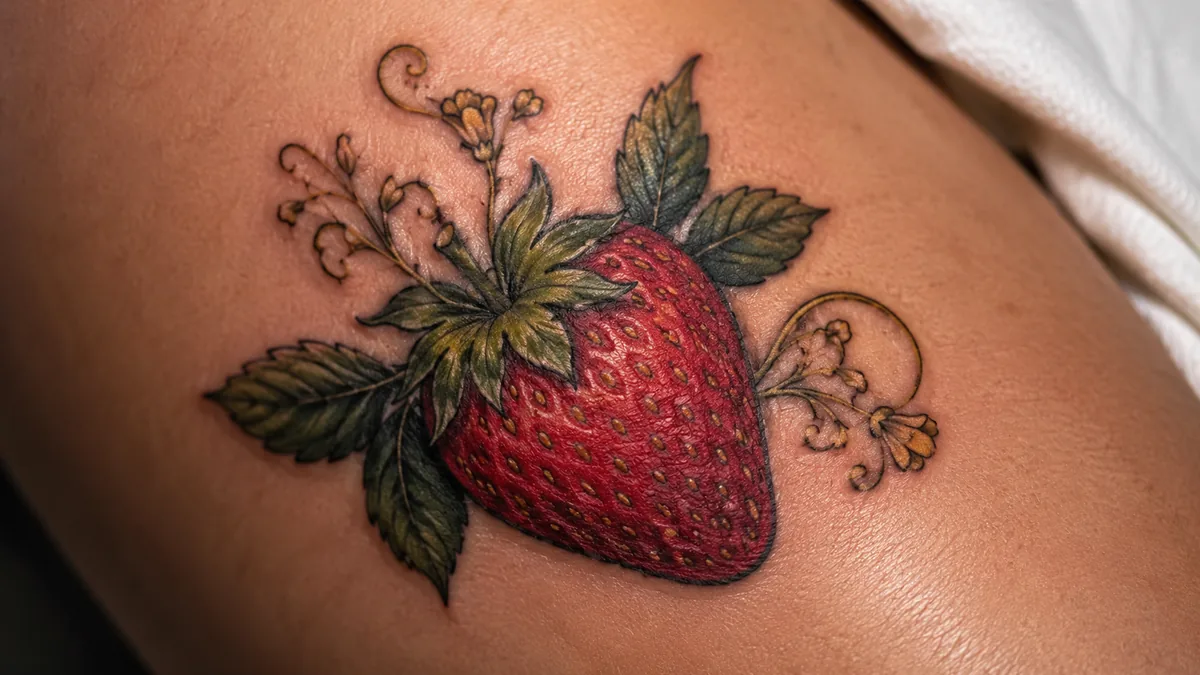 Strawberry Tattoo - Abundance, Luck, and the Good Life