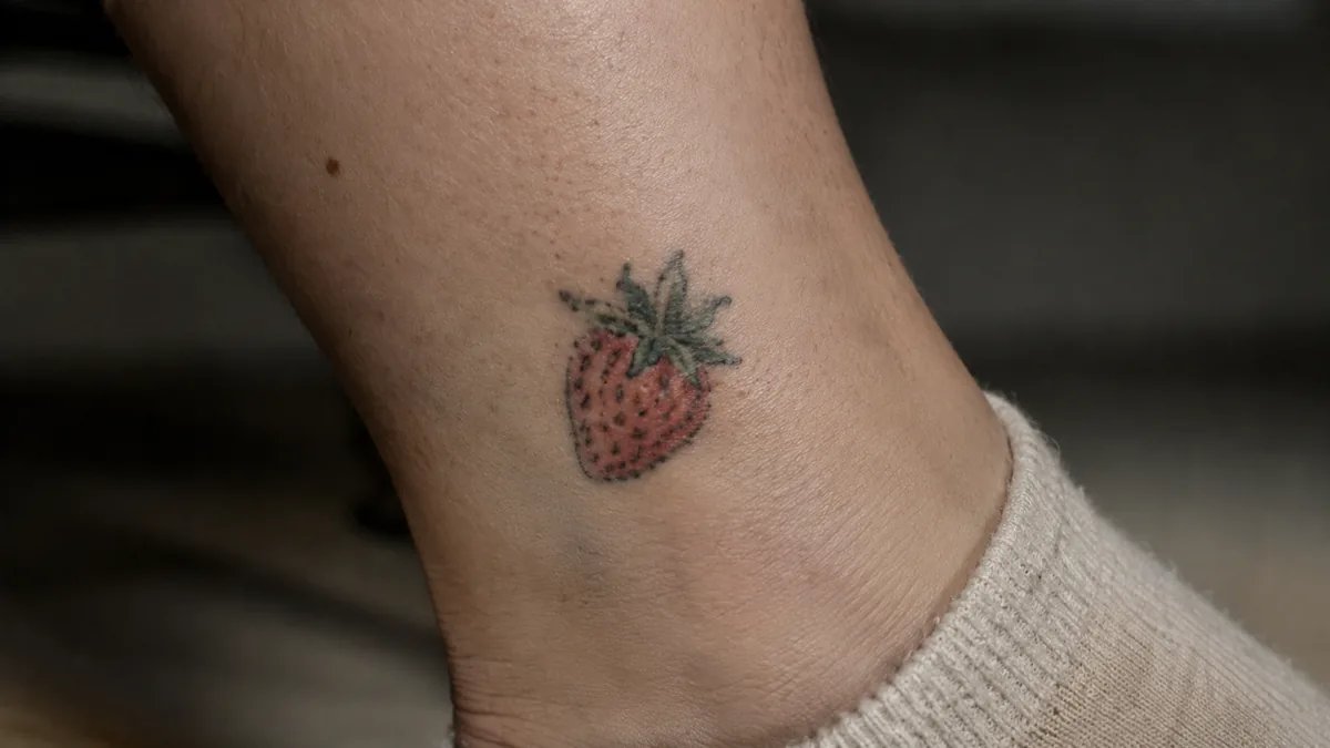 Strawberry Tattoo - Placement, Pain, and Aging