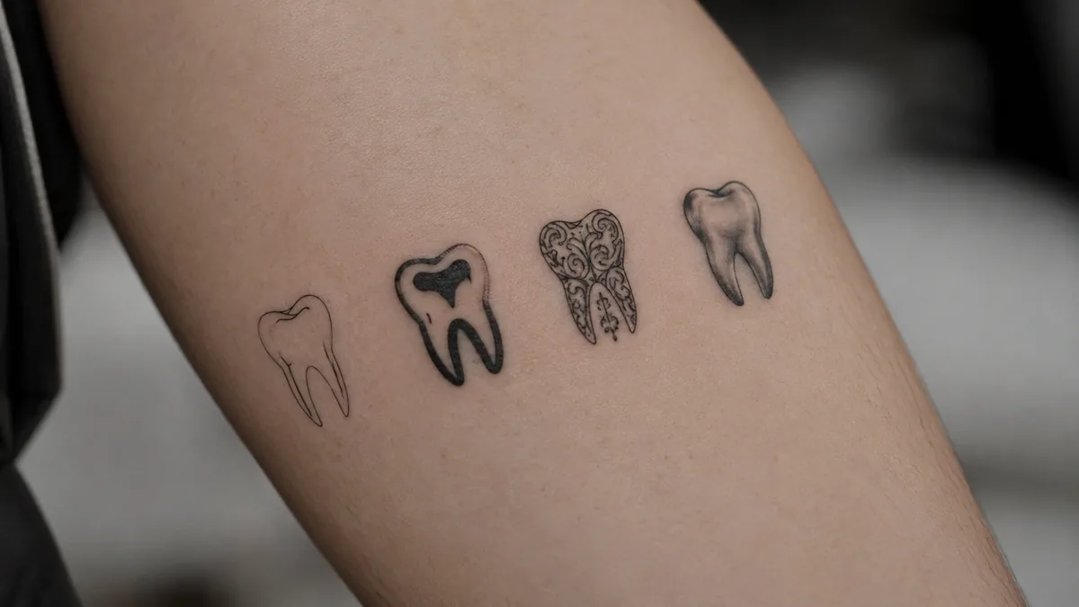 Tooth Tattoo - Popular Design Styles and Variations