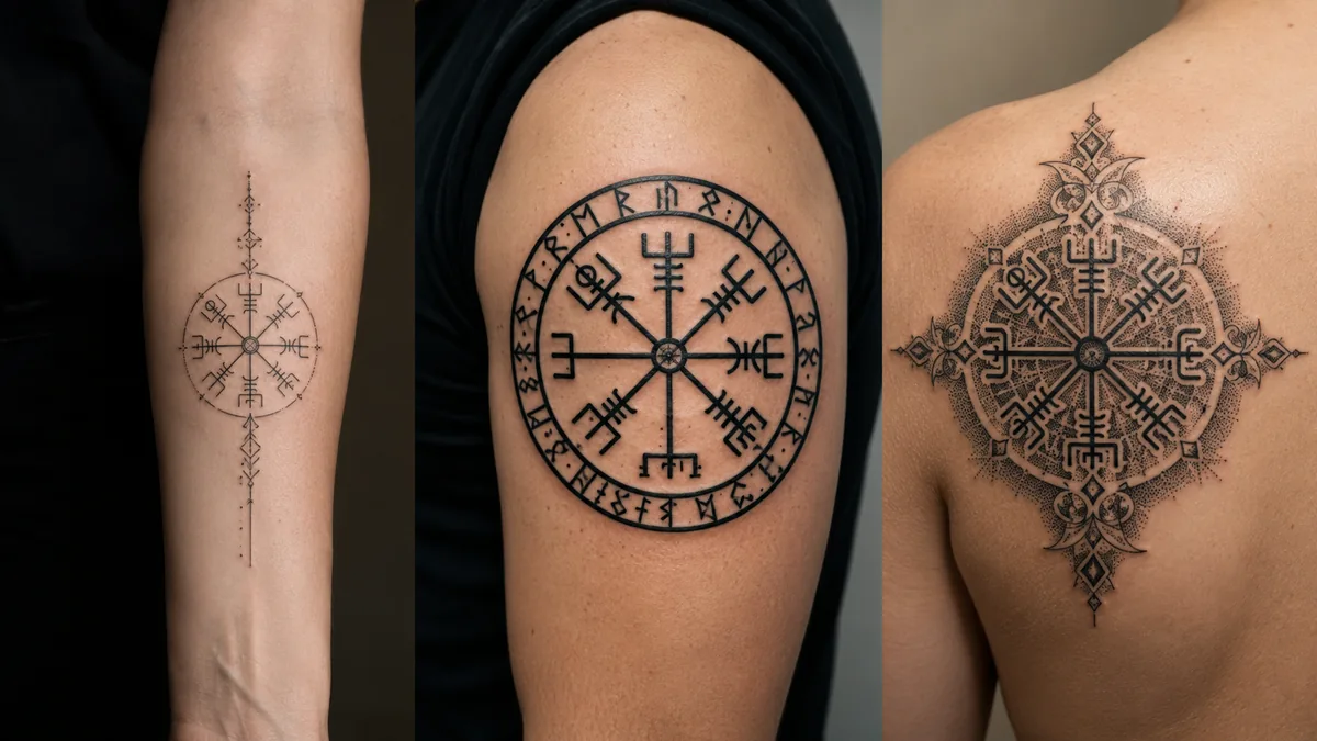 Viking Compass Tattoo - Design Variations and Style Options
