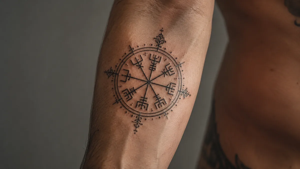 Viking Compass Tattoo - What the Vegvisir Actually Means