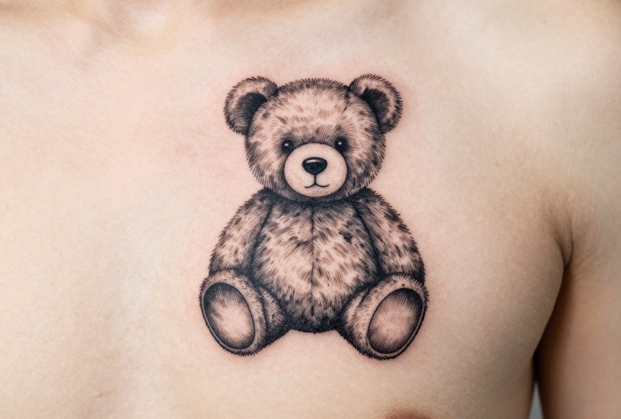 Teddy Bear Tattoo Meaning: Comfort, Memory, and Childhood Inked
