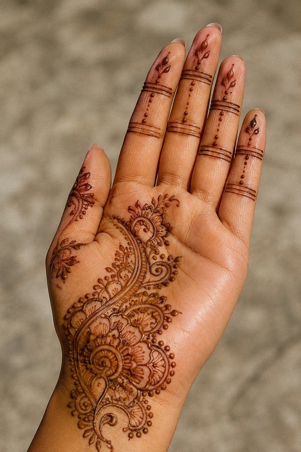 I Drew Minimal Lines Across Fingers