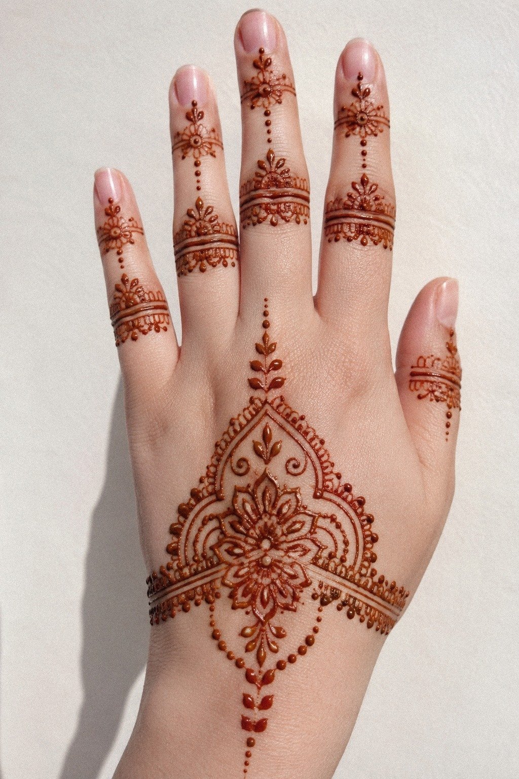 I Placed Tiny Florals Below Knuckles