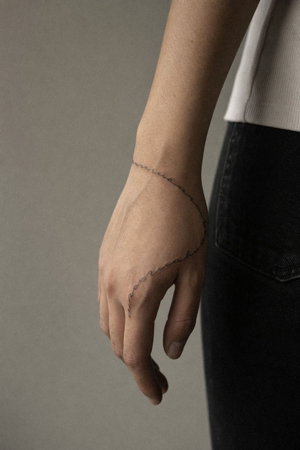 Name Tattoo In Handwriting Style