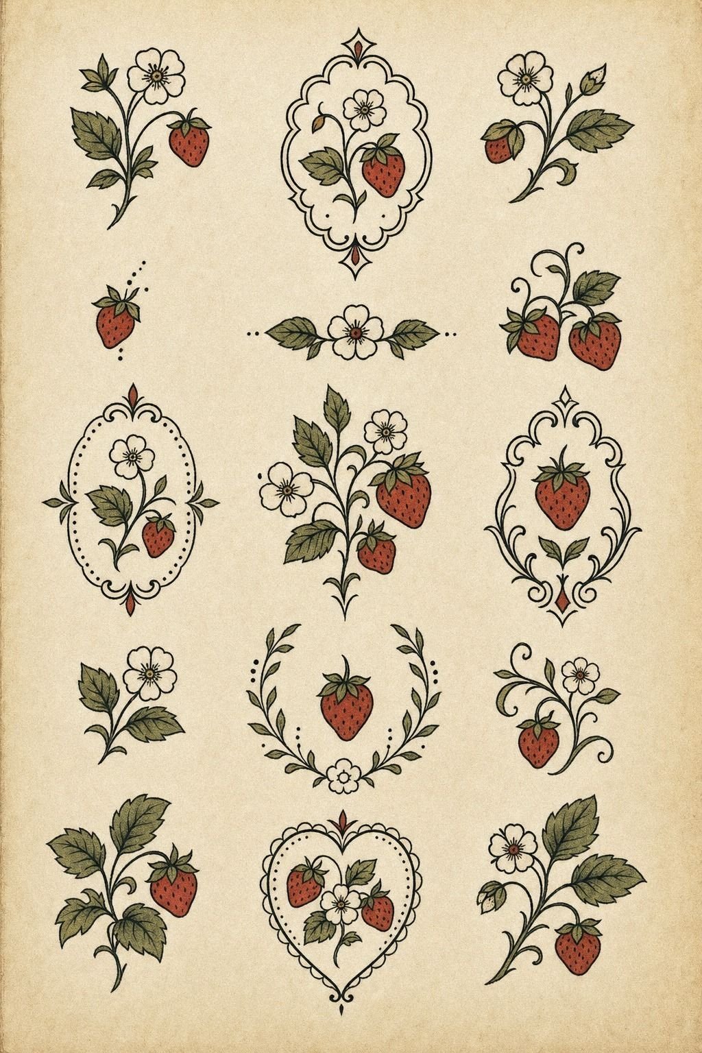 Small Strawberry Birthmark Cover Tattoo