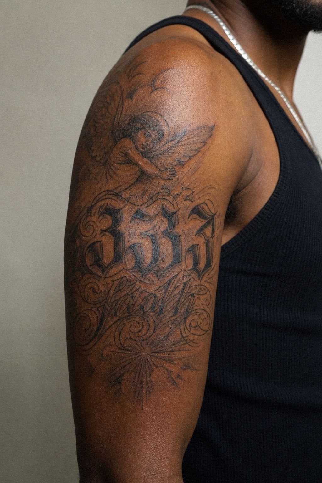 Name Tattoo With Angel Number