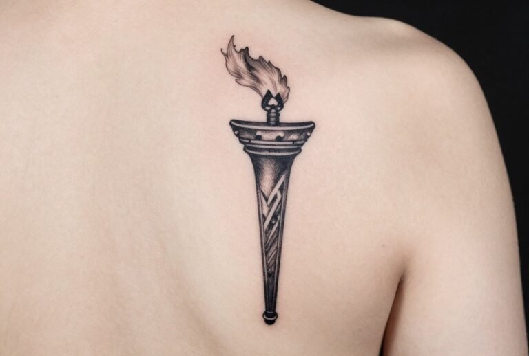 Torch Tattoo Meaning: Light, Resistance & Hope