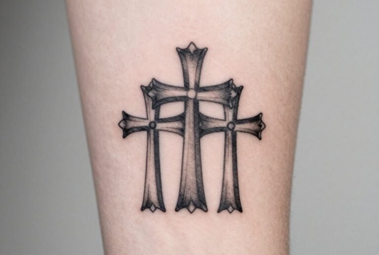 Triple Cross Tattoo Meaning: Faith, Family & Heritage