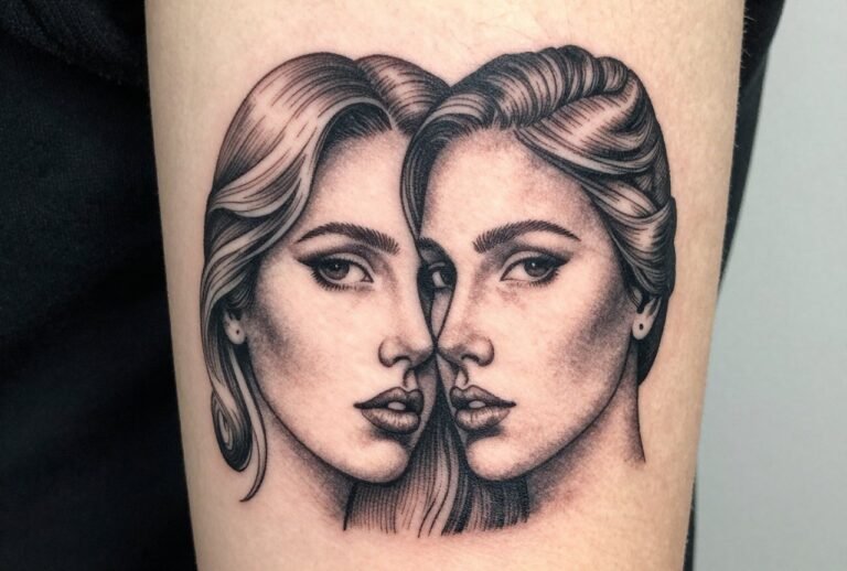 Two Face Tattoo Meaning: Duality, Conflict & Inner Truth