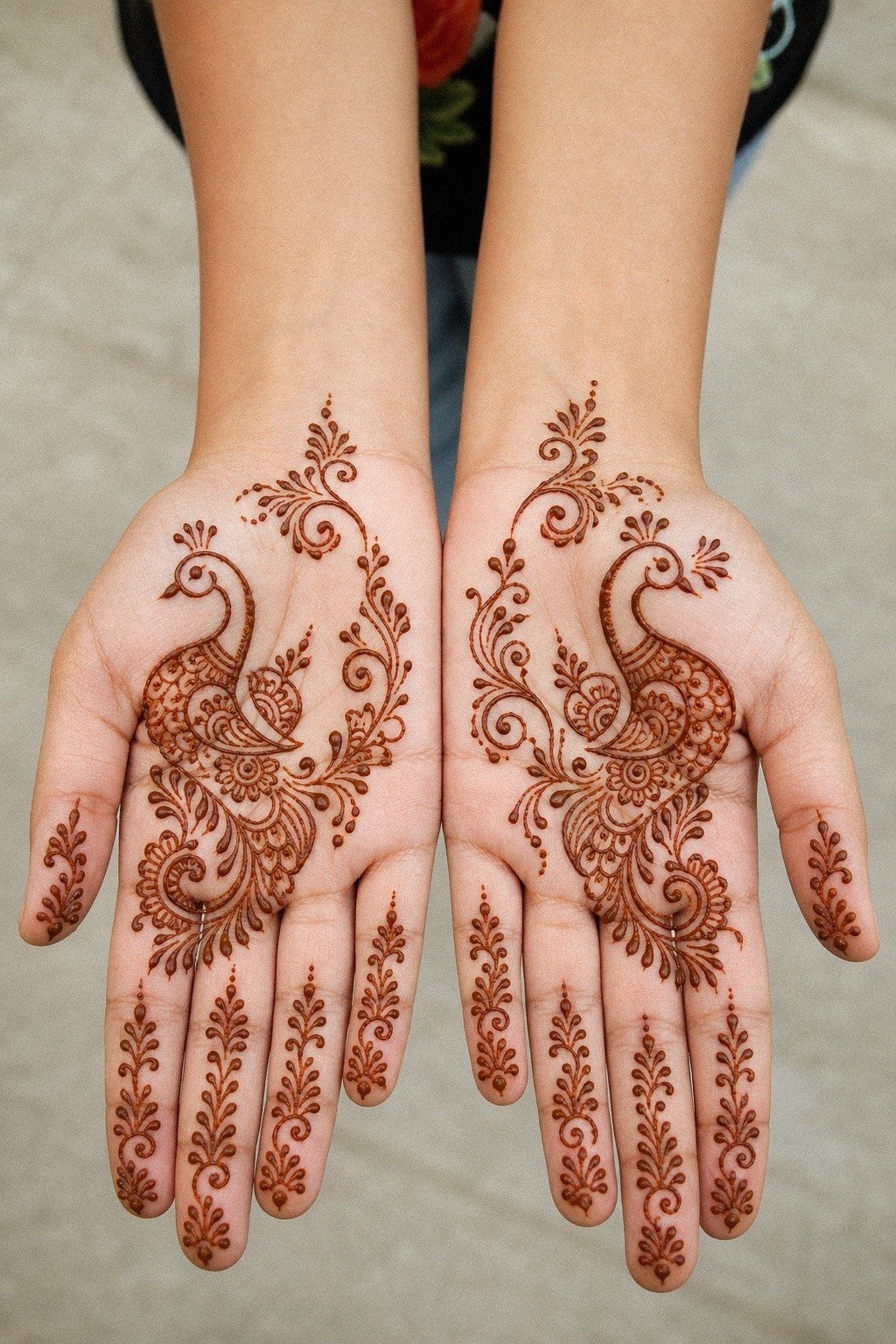 Why Keep Peacock Mehndi Minimal On The Palm?