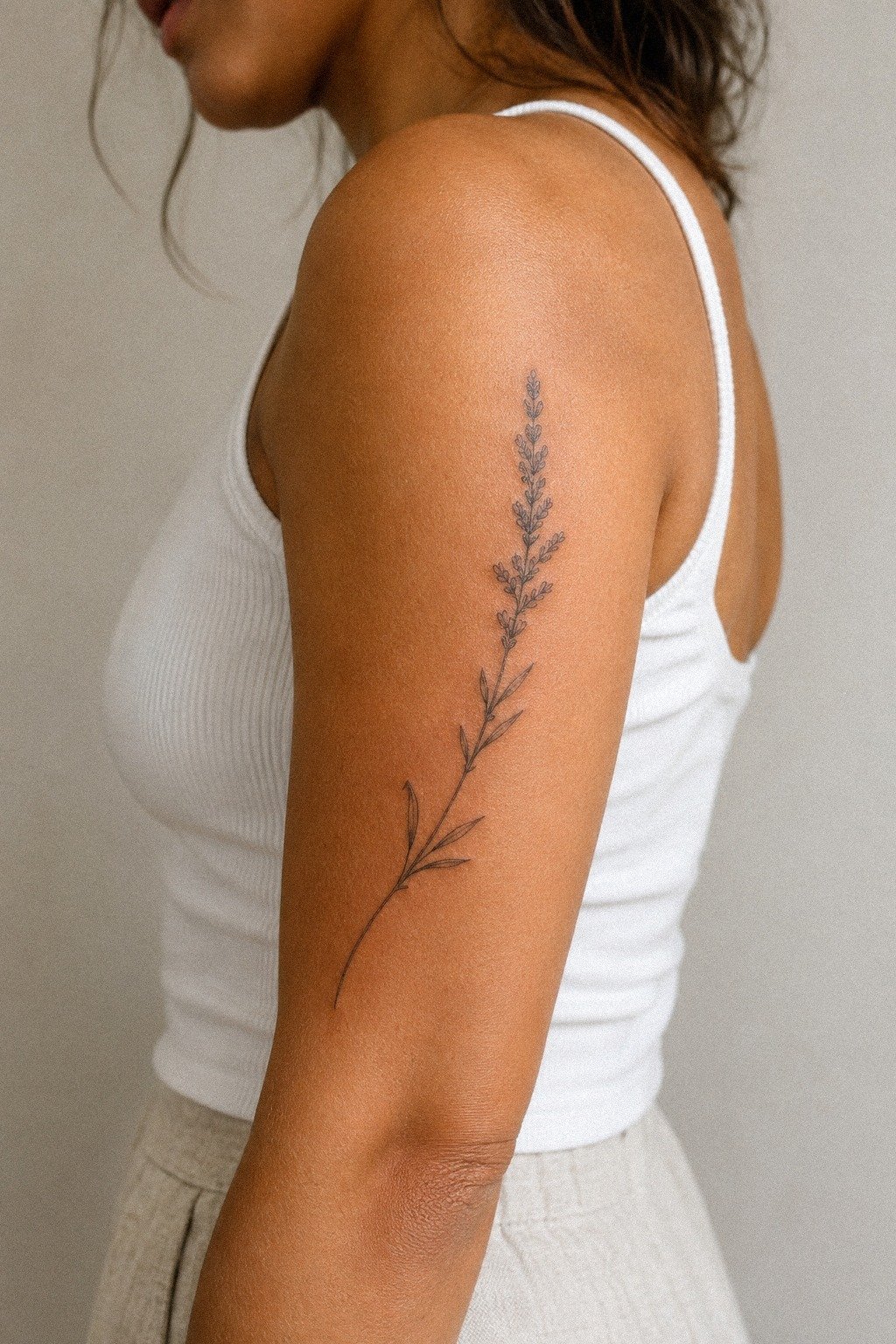 Wrap a Single Needle Lavender Sprig (The Botanical Shortcut)