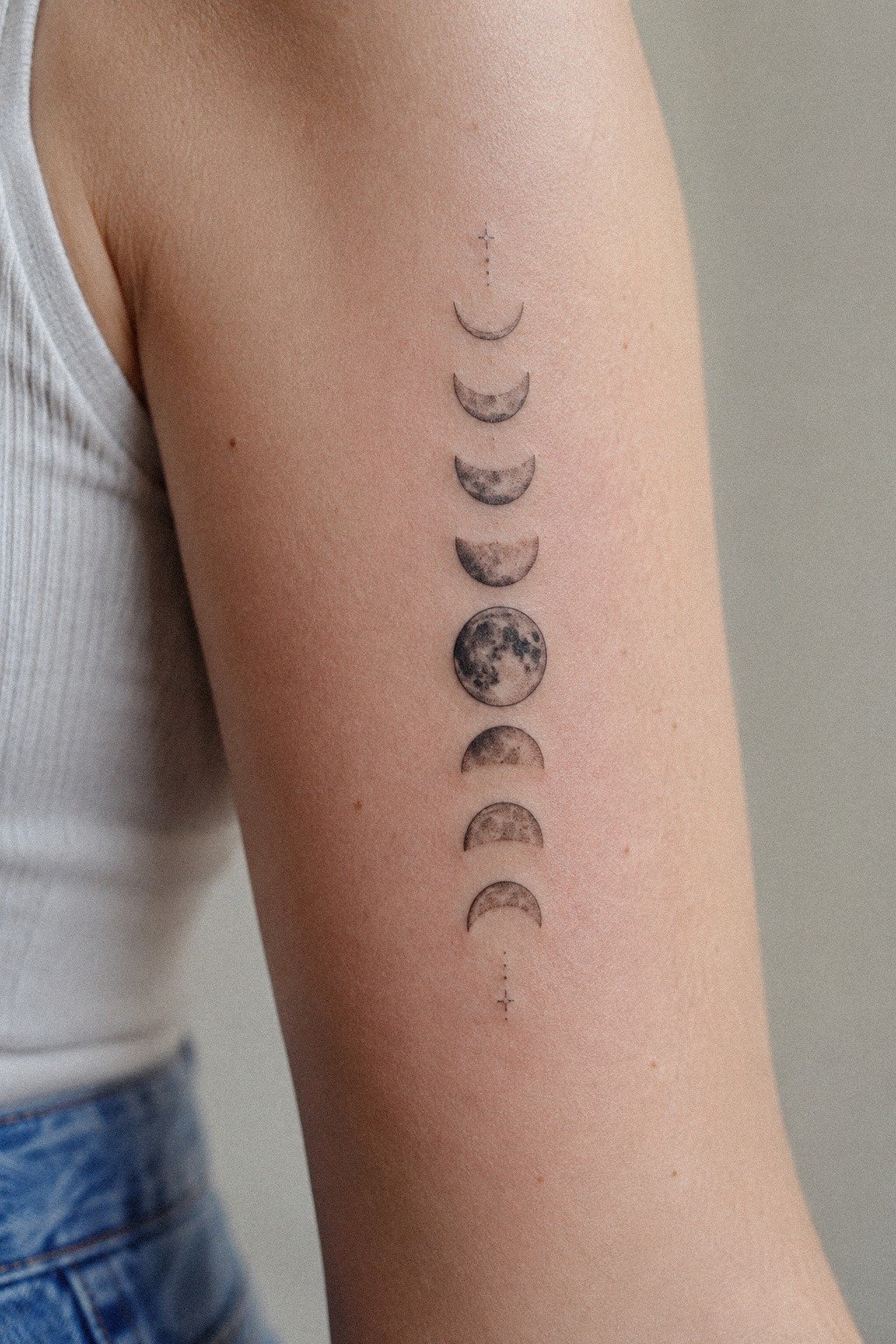Layer a Minimalist Moon Phase Arc