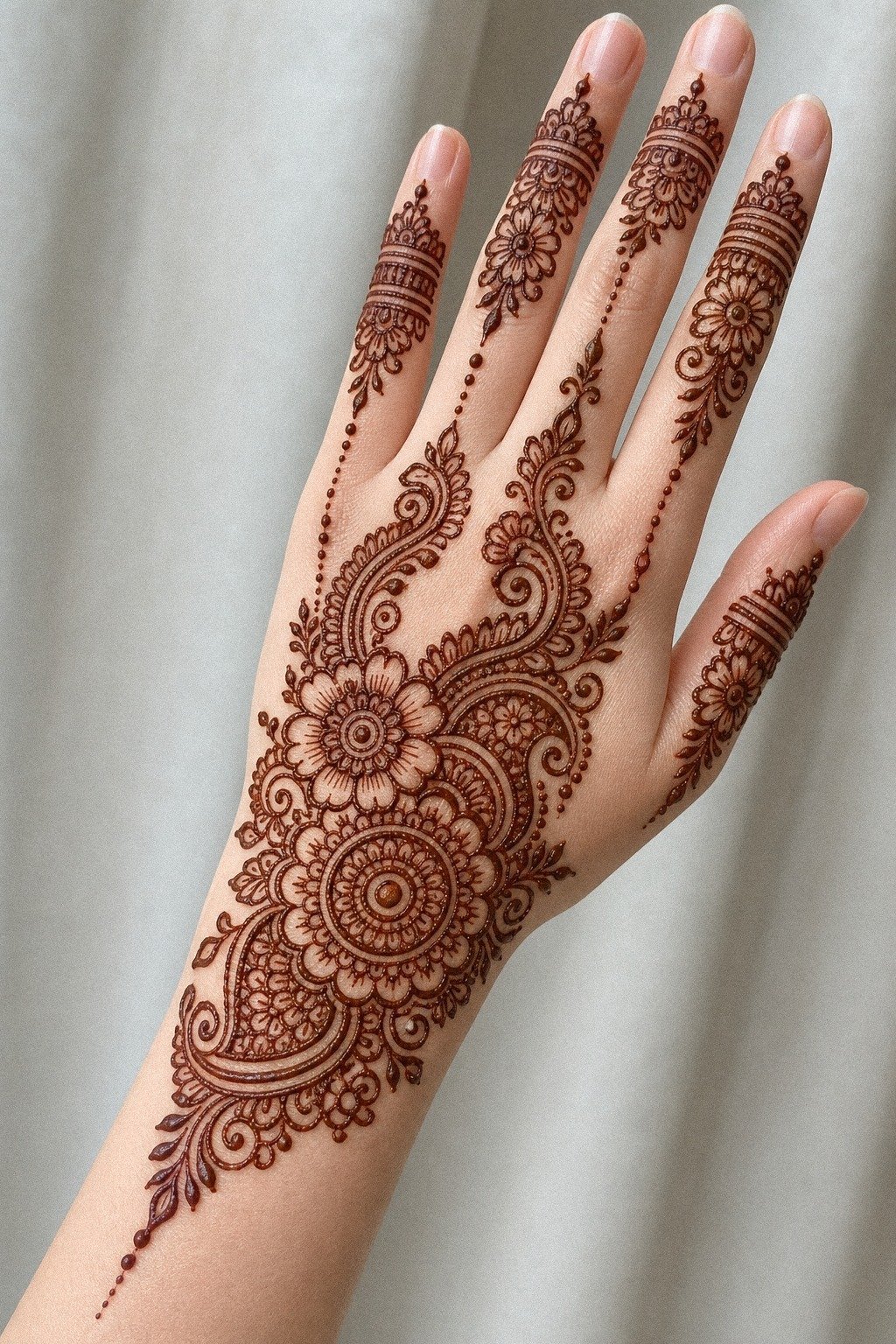 Stylish Pakistani Mehndi That Photographs Cleanest