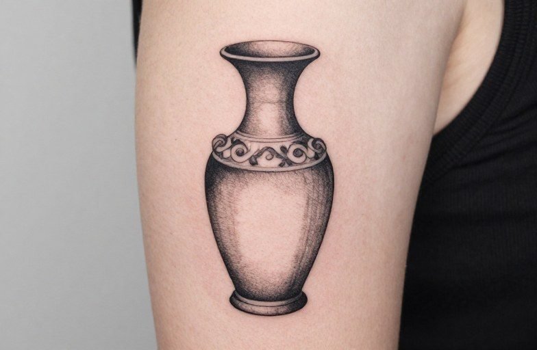 Vase Tattoo Meaning: Symbolism, Styles & Placement